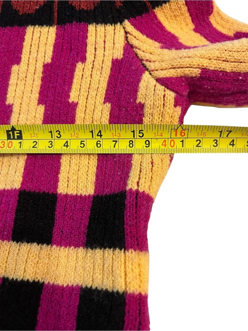 Beautiful Colorful Geometric Knit Sweater Cardigan Coat in Bright Colors